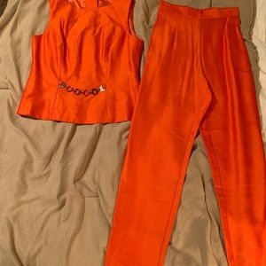 Vintage blouse and pant set!
